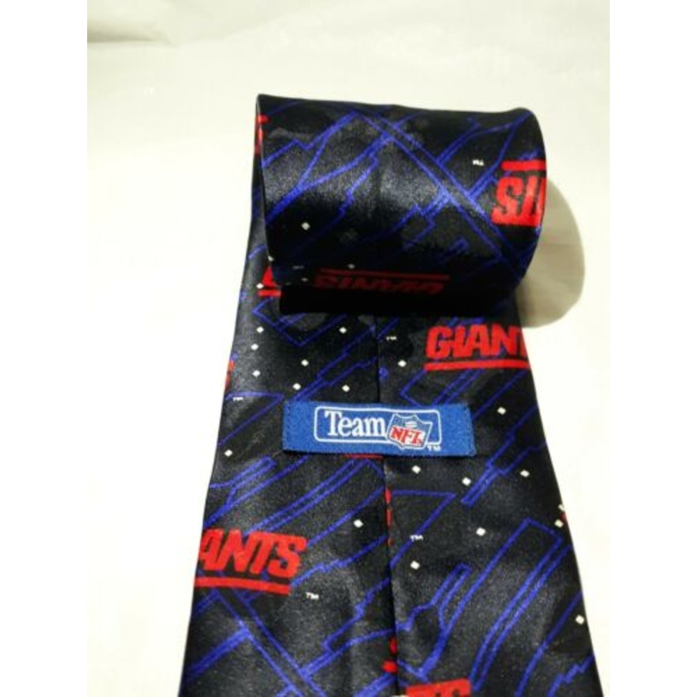 NY Giants Team NFL Mens Tie red blue 100% silk - Picture 2 of 5
